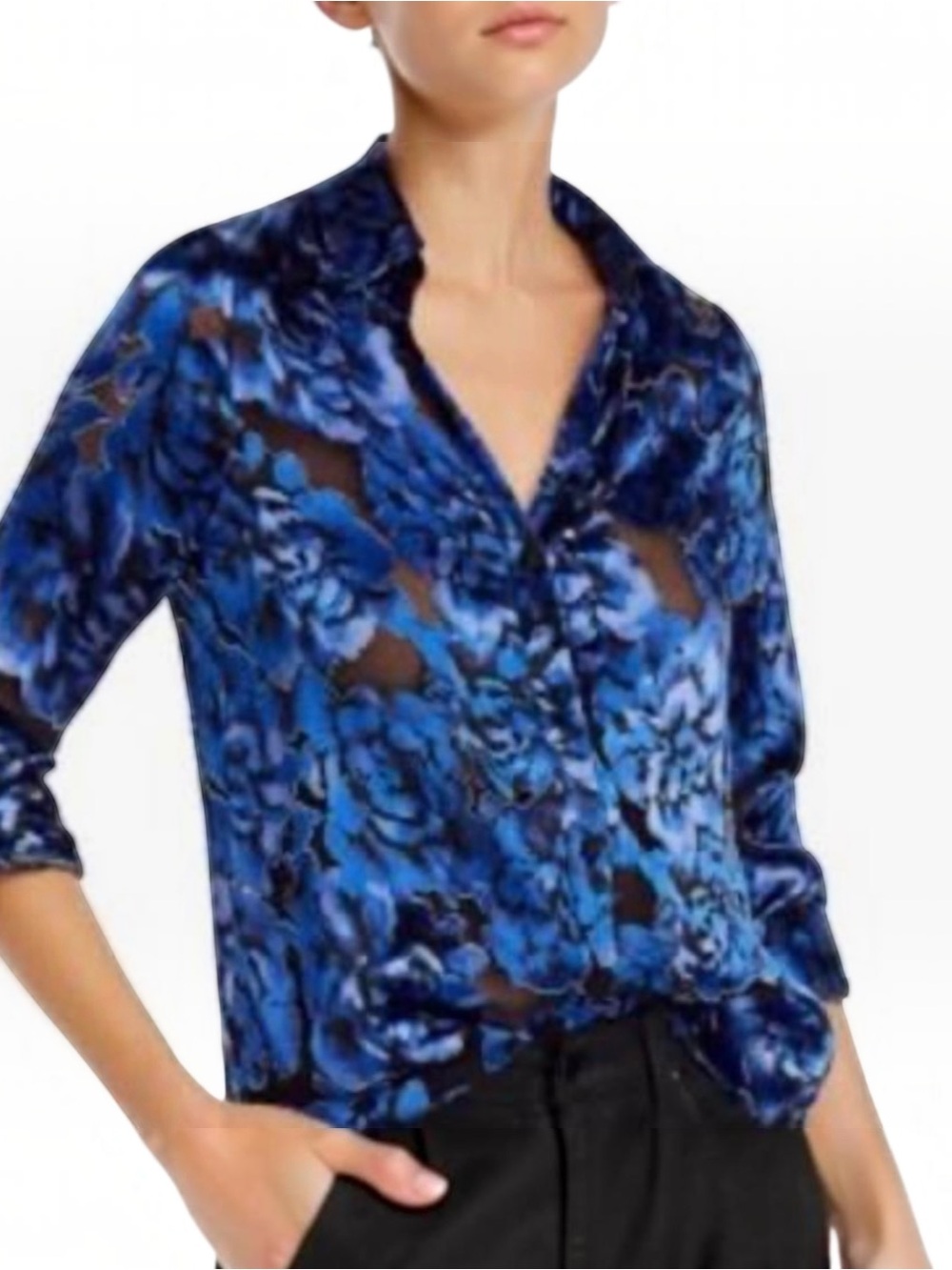 Alice+Olivia Floral Button-Down Women's Blouse